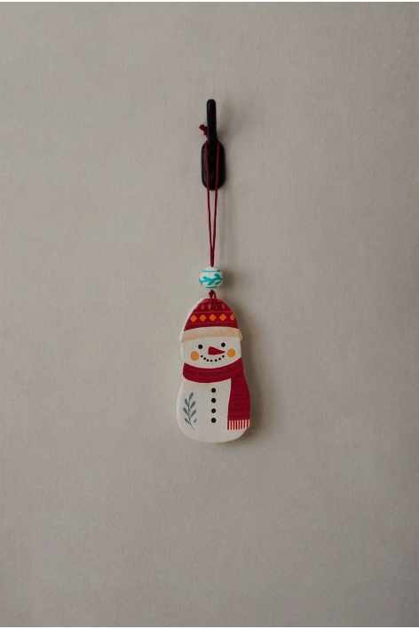 Pack of 3 Naurex papier-mâché Christmas ornaments