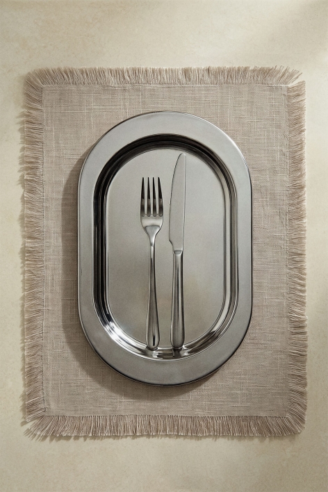 Savelia stainless steel decorative tray