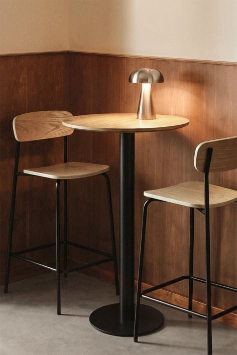 Xiren round high bar table Ø60 cm in MDF