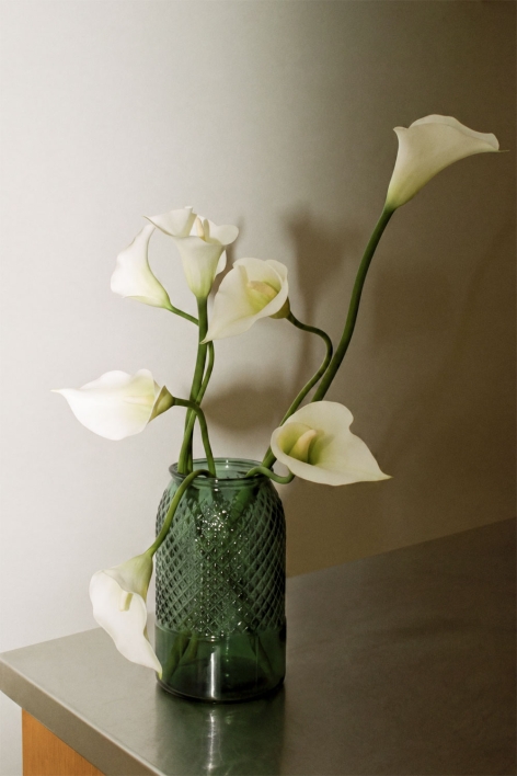 Dinte glass vase - Green Kale