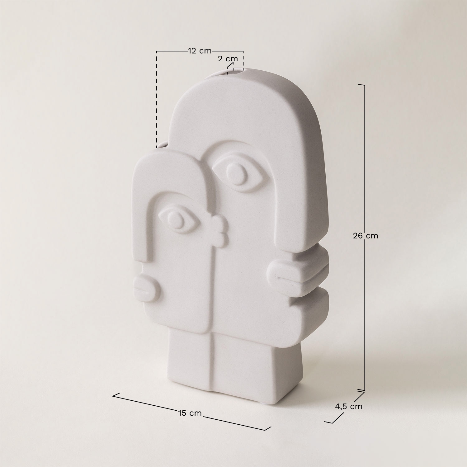 Sevan decorative ceramic vase, MEASURES