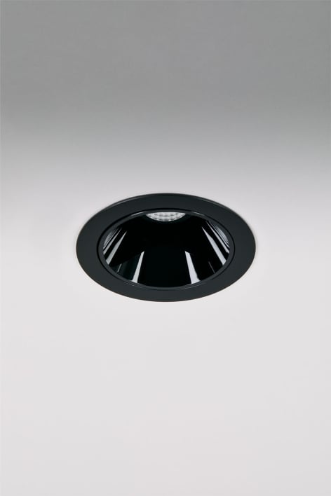 Recessed LED downlight with bezel Ø7 cm in aluminium with gradual on/off Luisiana