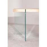 MDF Rectangular Dining Table with Glass legs Kali, thumbnail image 4