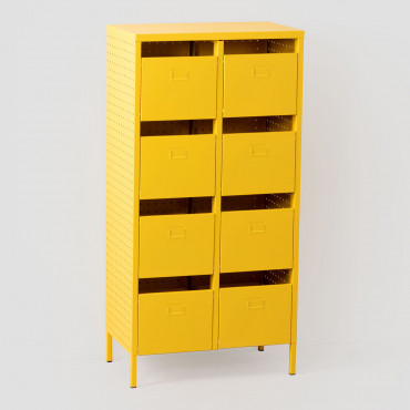 50x30 Cm Steel Drawer Unit Abël Yellow Primrose Yellow - Sklum