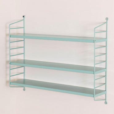 Modular Wall Floating Shelves Emine Green Fir - Sklum