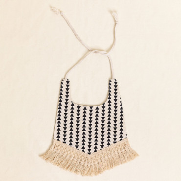 Cotton Bib Buba Kids White - Black - Sklum
