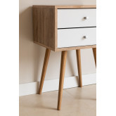 Wood & MDF Bedside Table with Drawers Dycca, thumbnail image 3