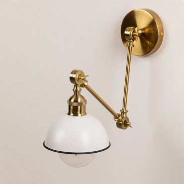 Ellmer Iron Wall Lamp Yellow Gold - Sklum
