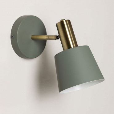 Agueda Iron Wall Lamp Celadon Green - Sklum