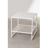 Square Side Table in Steel with Grid (50.8x50.8 cm) Thura, thumbnail image 1