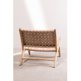 Wood and Leather Lounge Chair Zaid , thumbnail image 4