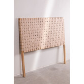 Wood & Leather Headboard Zaid  for 150 cm Bed, thumbnail image 2