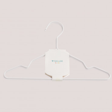 Set Of 2 Kids Hangers Mofli White - Sklum