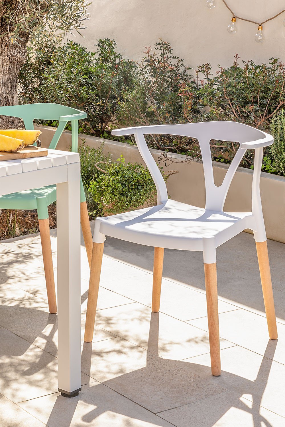 Polyethylene  & Wood Garden Chair Uish , gallery image 1