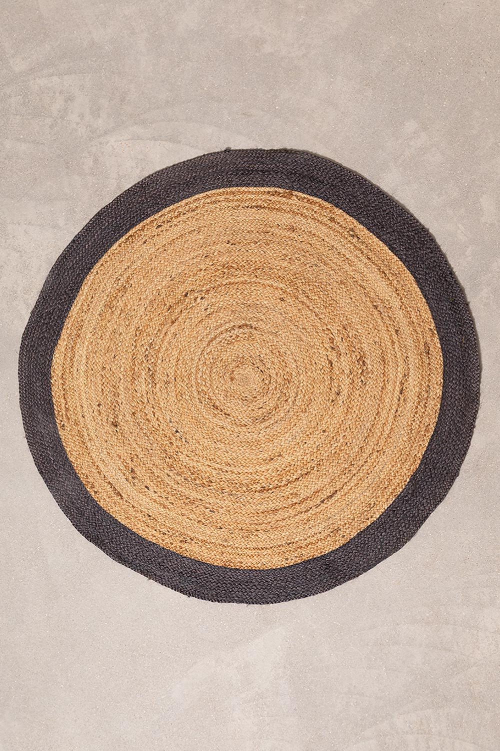 Round Natural Jute Rug Dagna Colors SKLUM