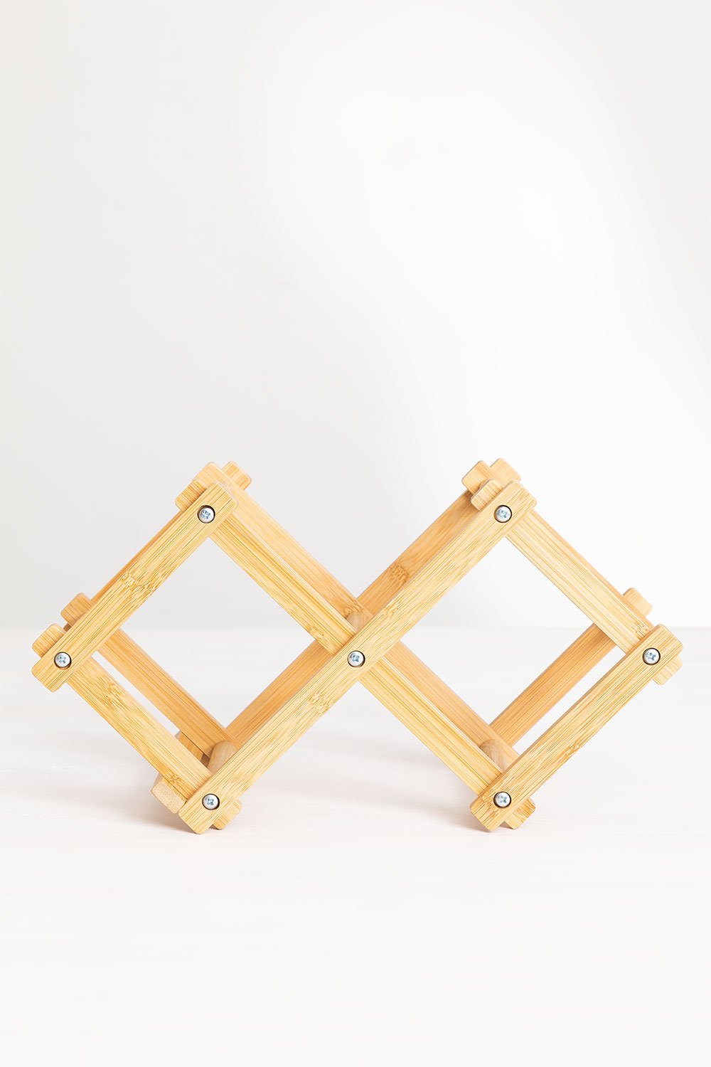 Foldable bamboo wine rack for 3 bottles Pascal, gallery image 4