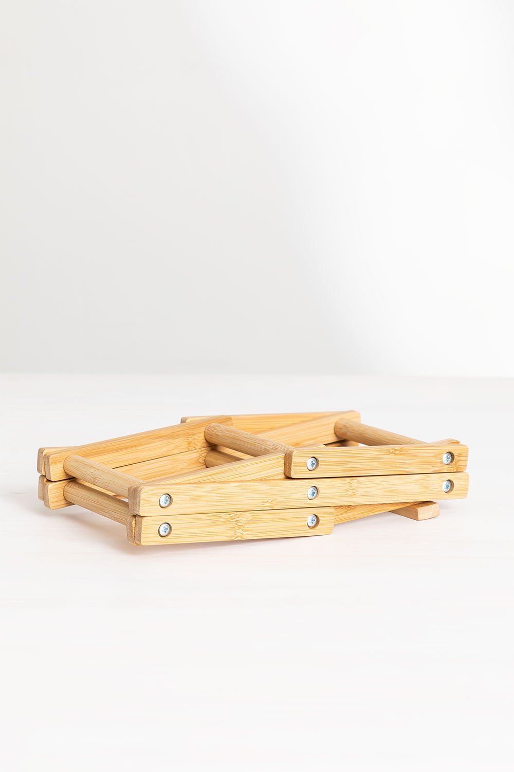 Foldable bamboo wine rack for 3 bottles Pascal, gallery image 7