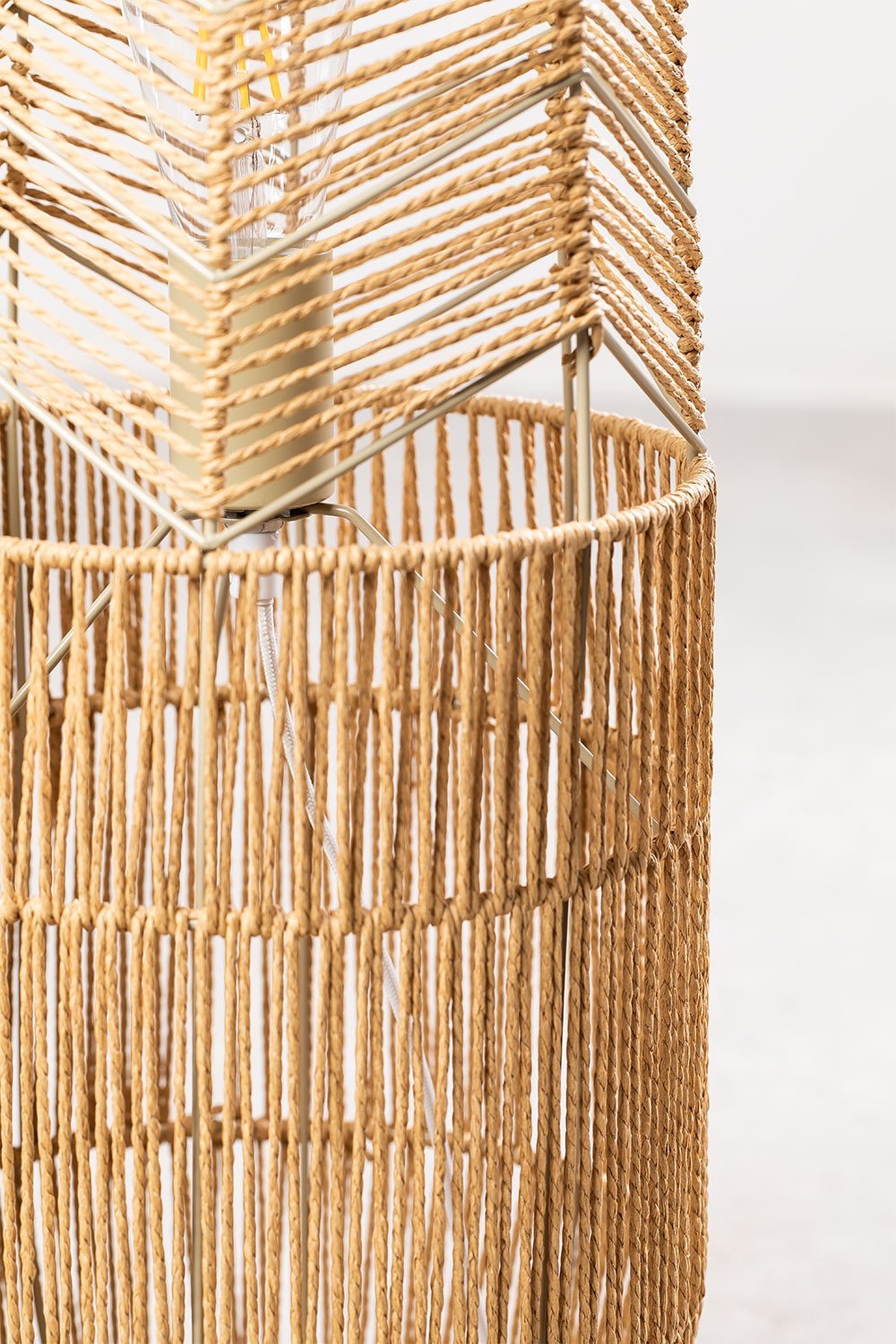 Braided Paper Floor Lamp Menak , gallery image 6