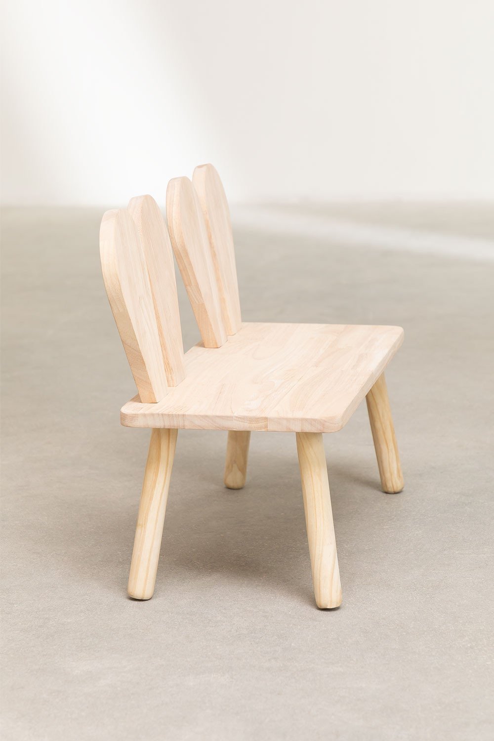 Buny Style Kids pine wood bench, gallery image 3