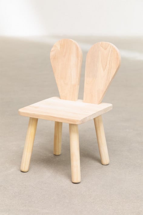 Wooden Chair Buny Style Kids