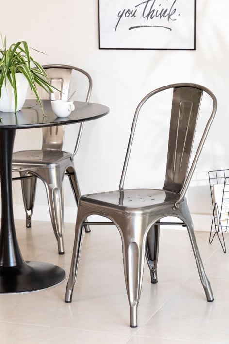 Brushed stackable dining chair Lix