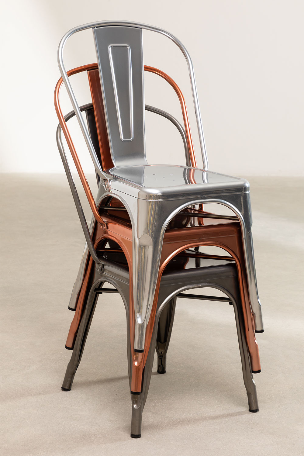 Brushed Stackable Dining Chair Lix Sklum