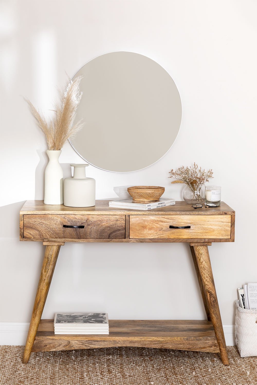 Mango Wood Console Table Pyrsis, gallery image 1
