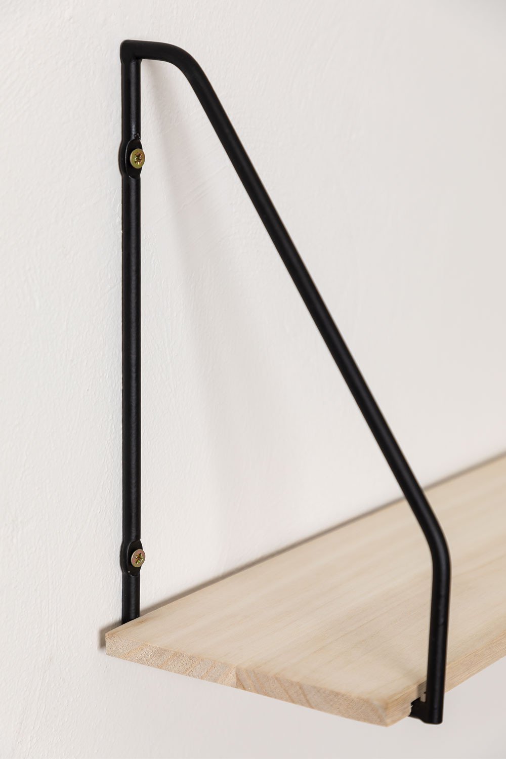 Arison 65 Cm Wall Shelf In Wood And Steel SKLUM Arison 65 Cm Wall Shelf In Wood And Steel SKLUM