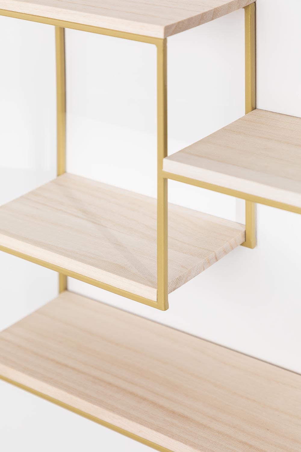 Yazek wall shelf ↔︎40 cm in iron and wood - SKLUM