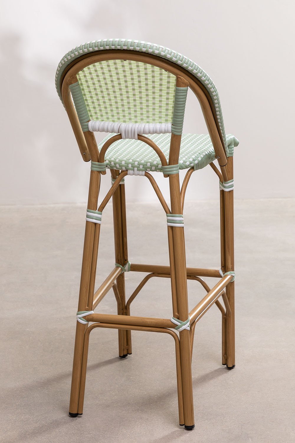 High Garden Stool with Backrest (76 cm) Alisa Bistro , gallery image 3