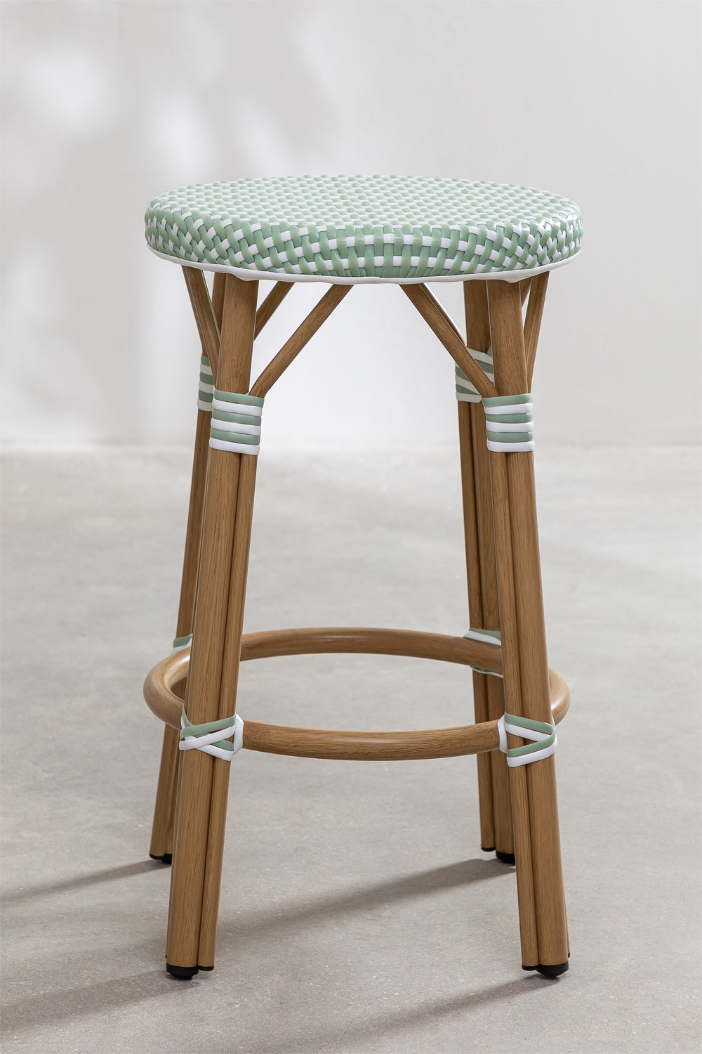 Synthetic Rattan Garden Stool Alisa Bistro (65.5 cm) SKLUM