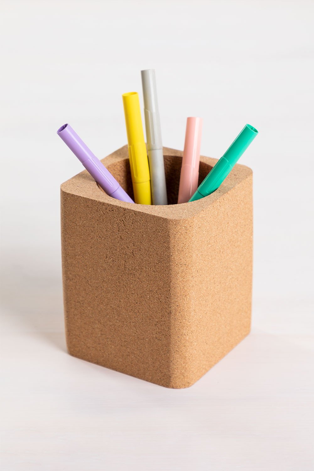 Square Cork Pencil Holder Skriv Sklum