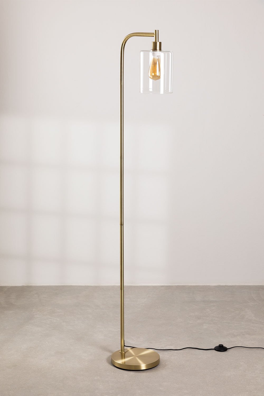 Ambe metal and glass floor lamp, gallery image 3