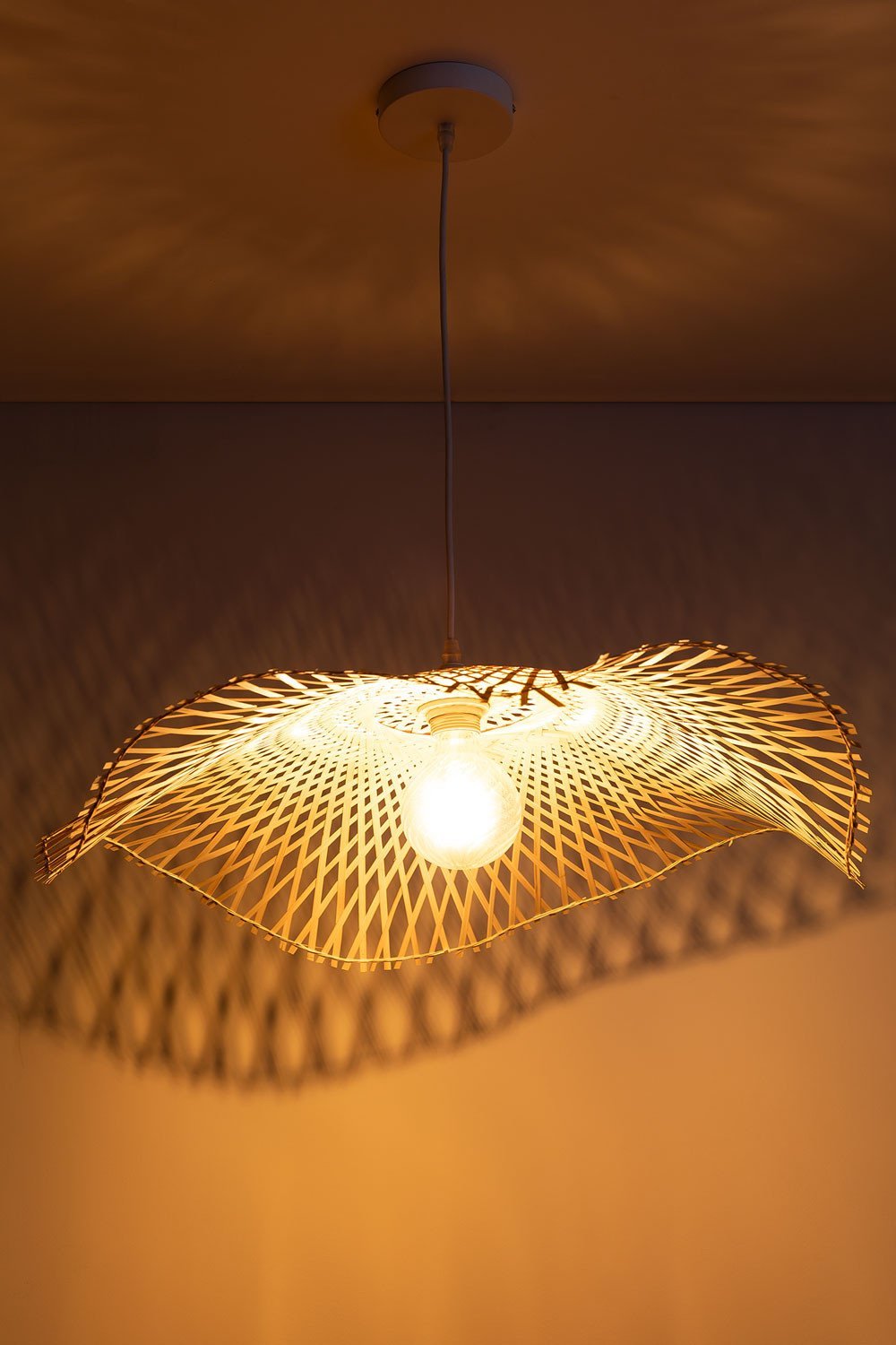 Bamboo Ceiling Lamp Pamell , gallery image 2