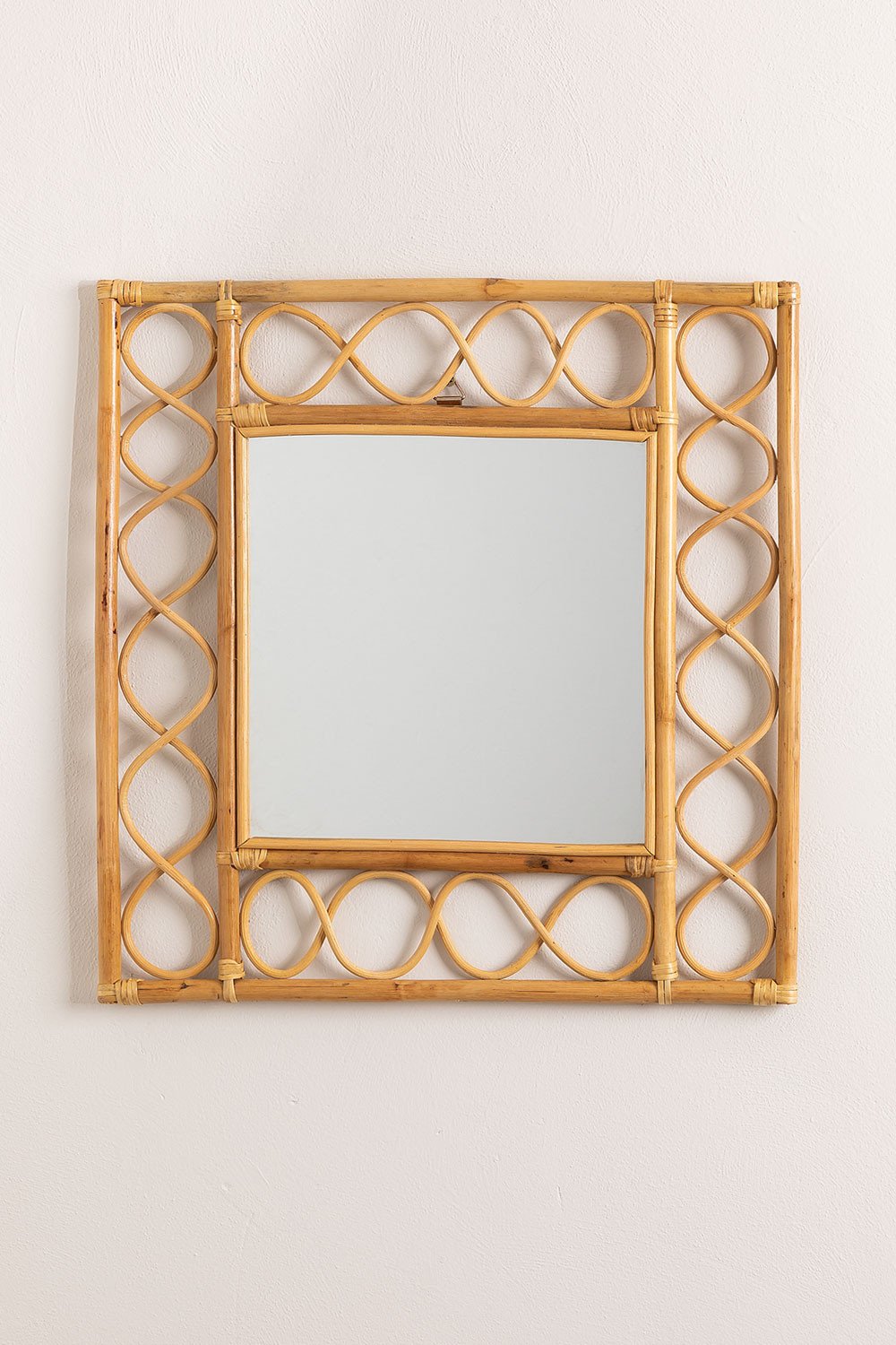 Square Rattan Wall Mirror  Boke , gallery image 4