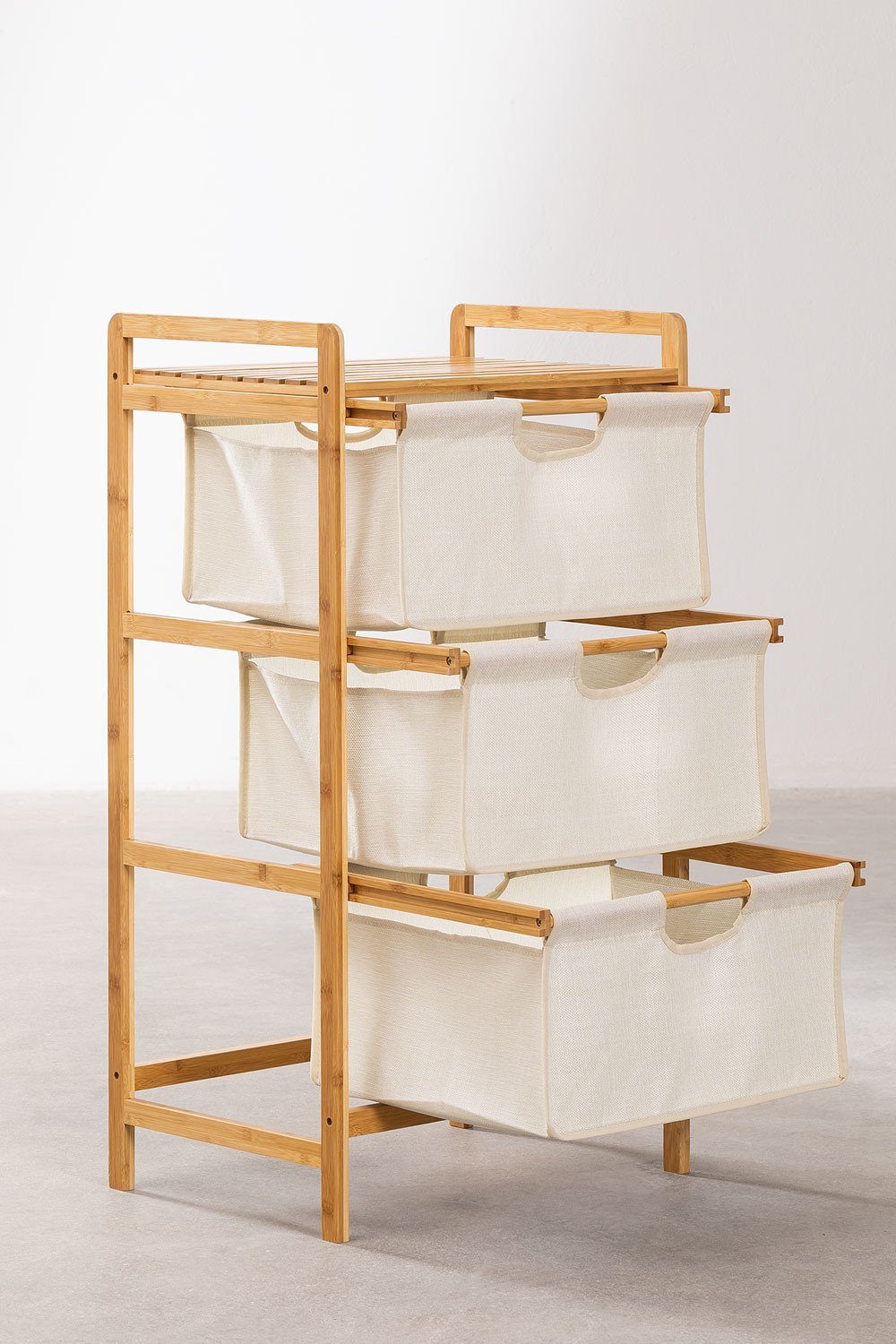 Skadi 3-Basket Bamboo Shelf, gallery image 4