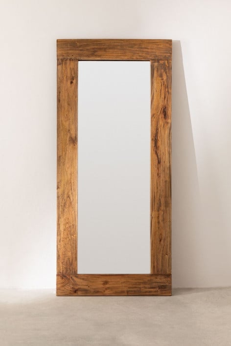 Mirror in Recycled Wood (80x180 cm) Drev