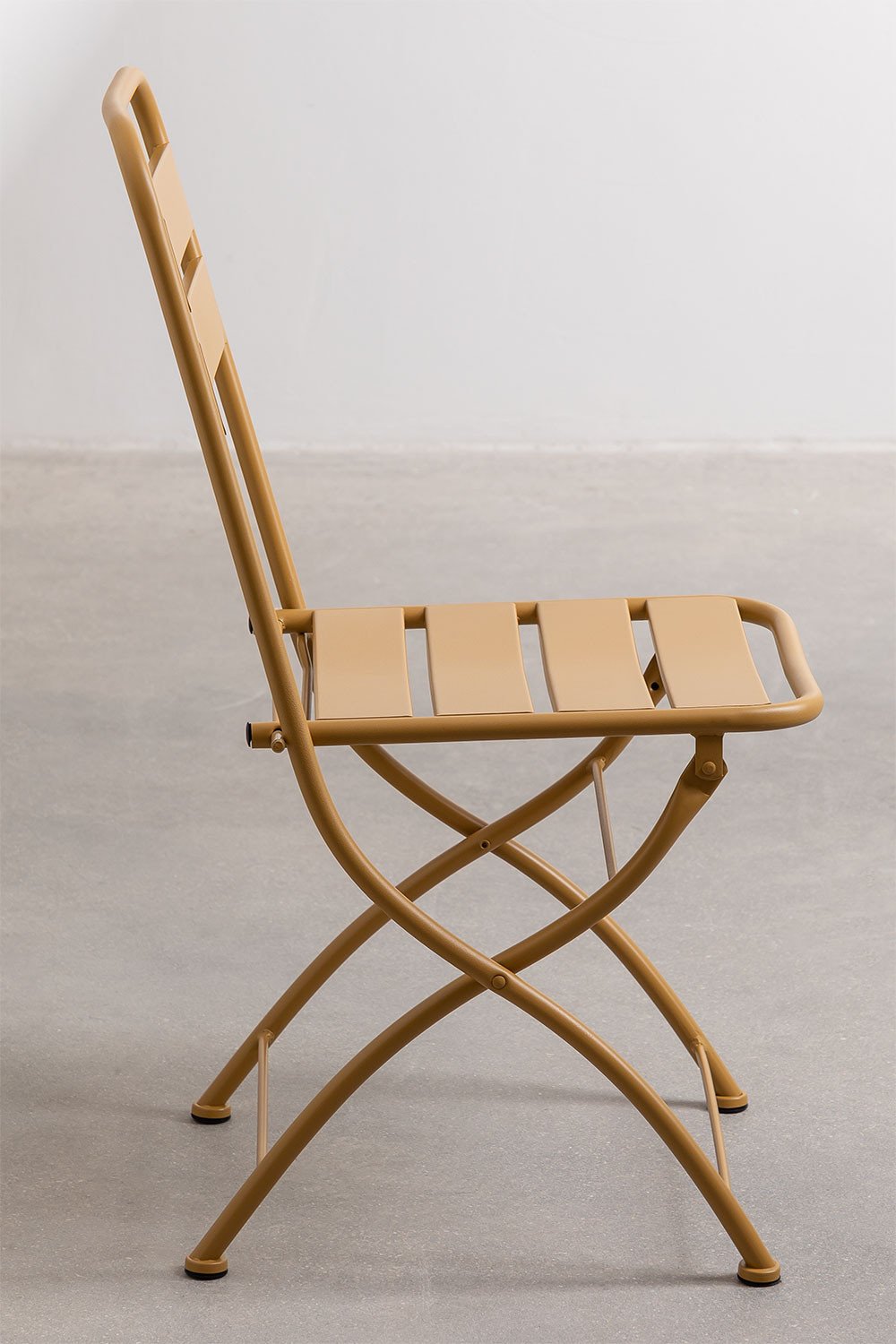 Folding dining chair in steel Janti, gallery image 3