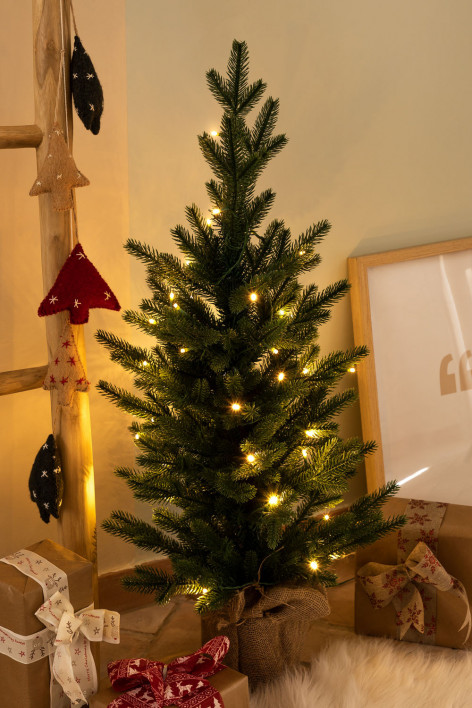 wooden light up star sainsbury's