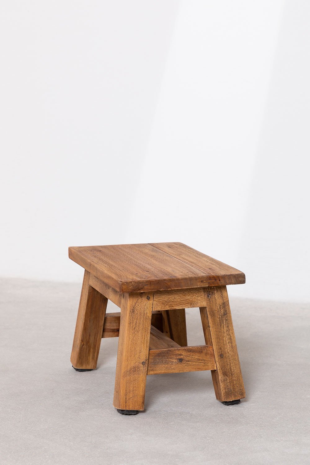 Low Wooden Stool Abet , gallery image 2