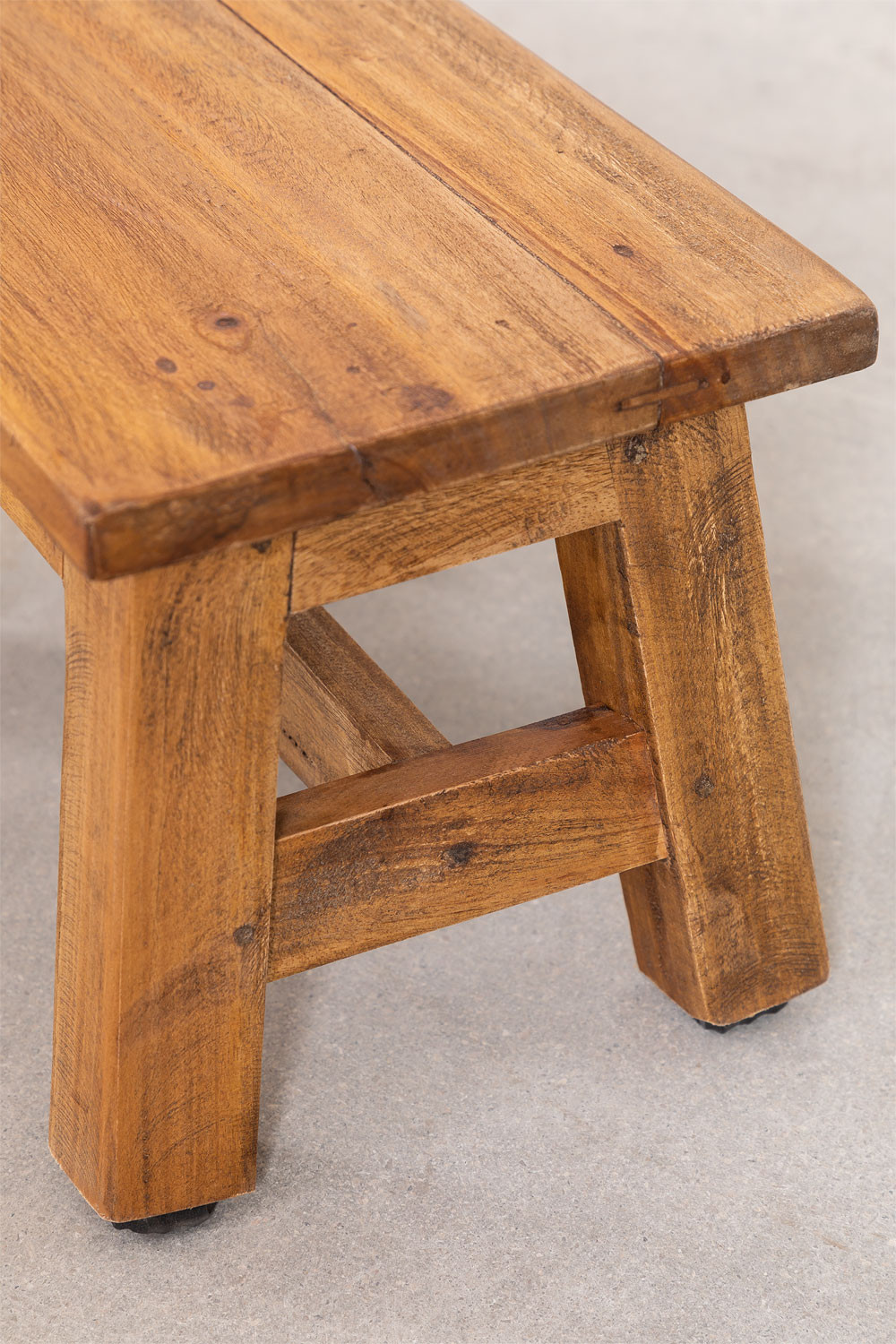 Low wooden online step stool