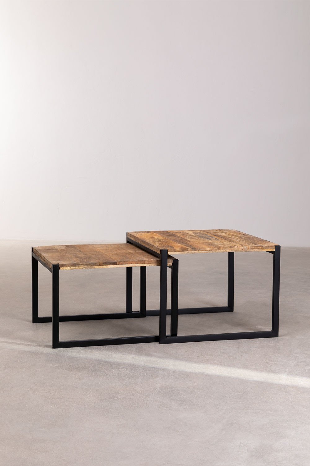 Emet Style recycled wood nest tables, gallery image 2