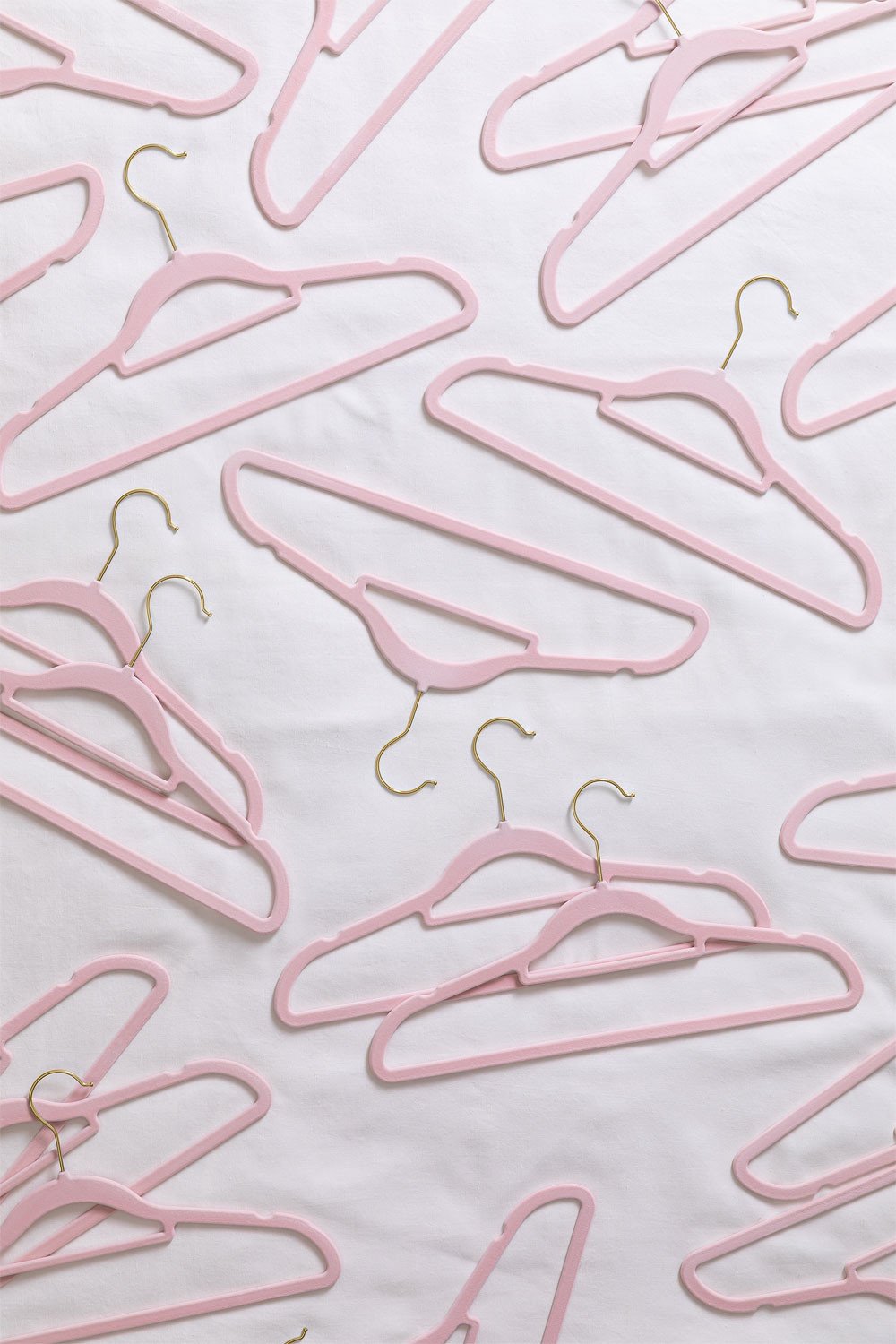 Set of 20 Clothes Hangers Palou Gold , gallery image 1