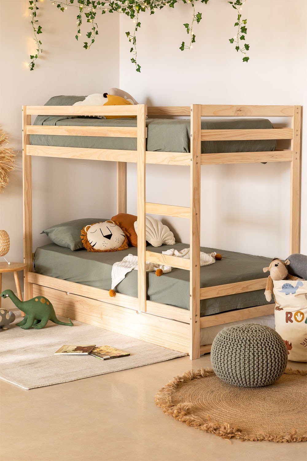 Wooden Bunk Bed For 90 Cm Mattress, Ikea Childrens Bunk Beds Uk