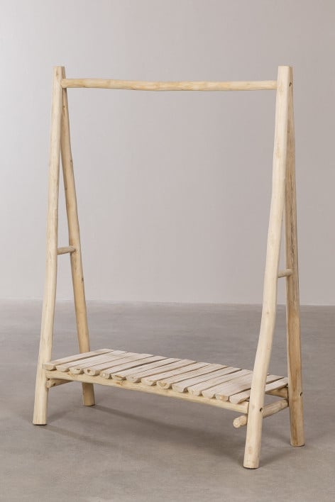 Teak Wood Coat Rack Fadyla
