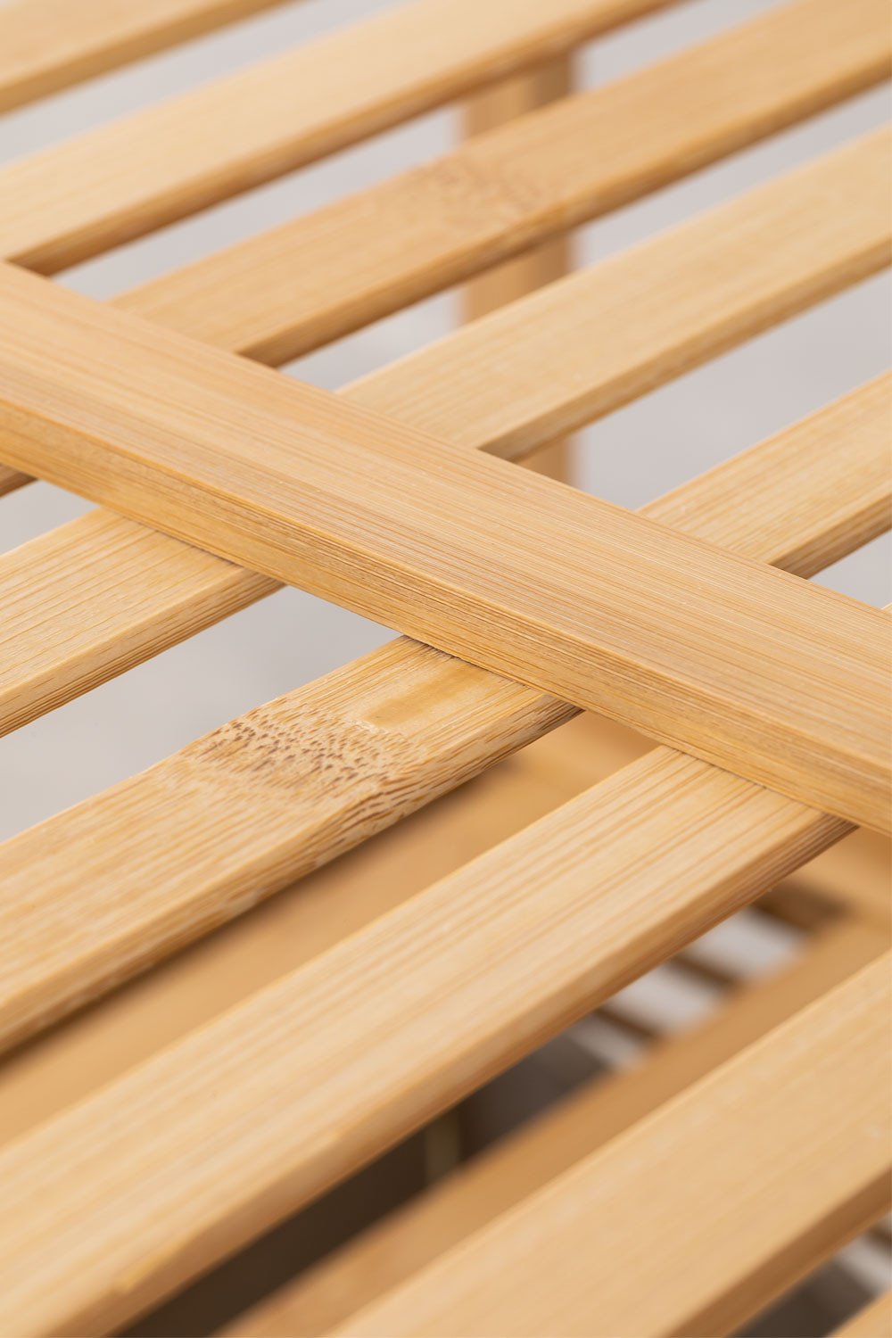 Bamboo Laundry Basket with Shelf Lauren SKLUM