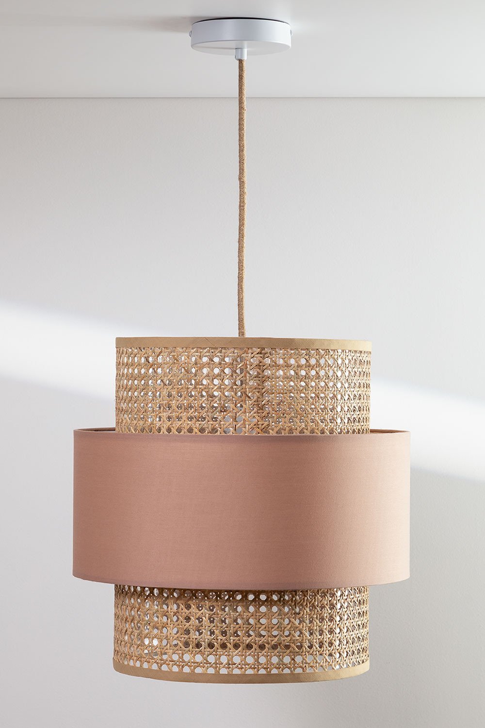 Satu rattan ceiling lamp, gallery image 2