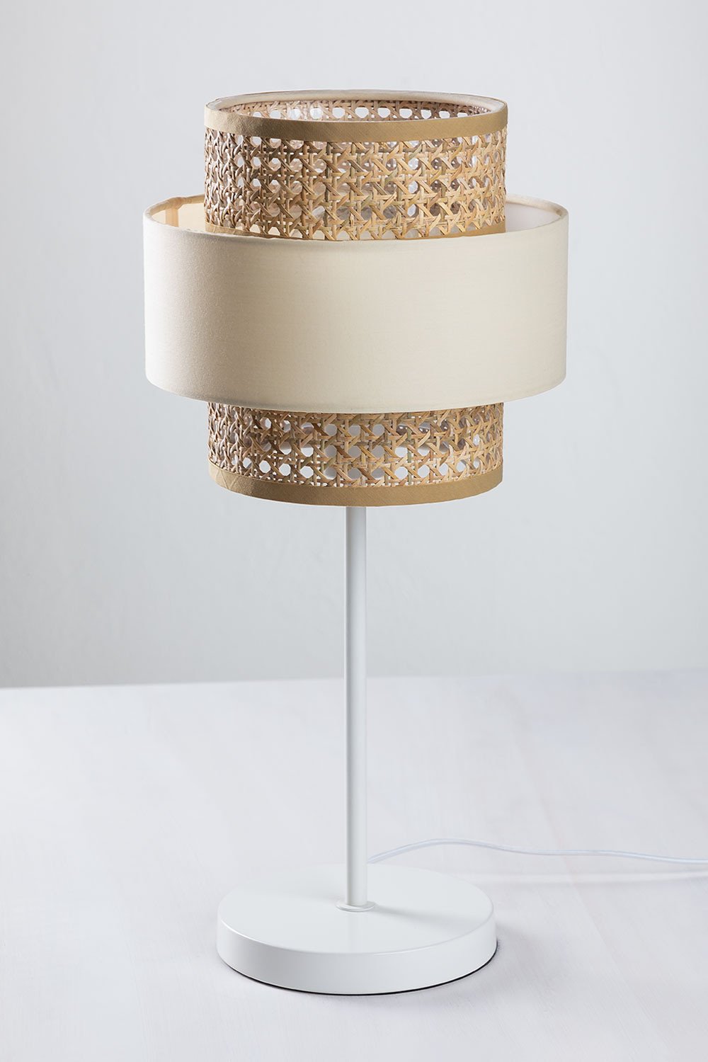 Rattan Table Lamp Satu, gallery image 1