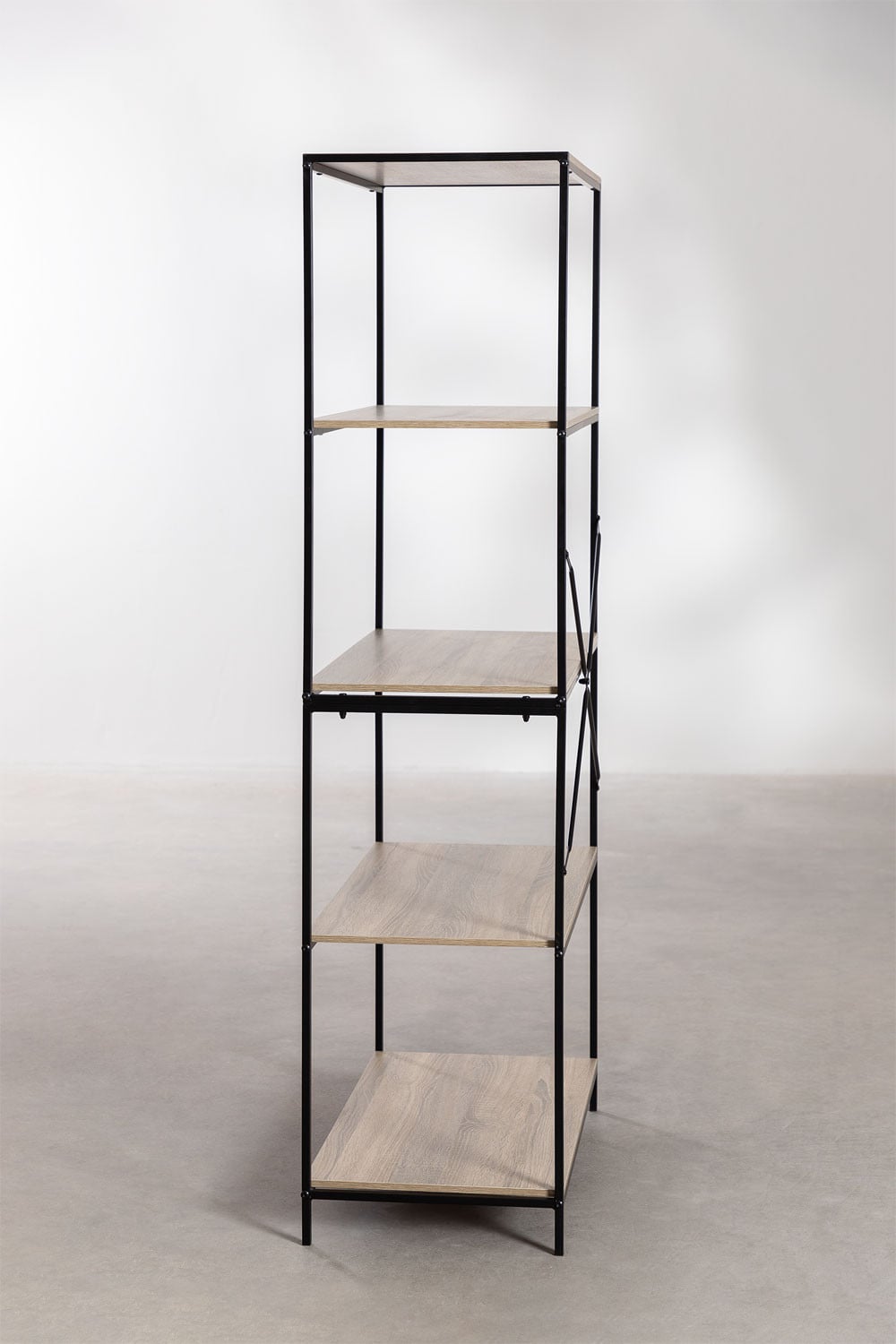 Baxter 80x170 cm shelf in iron and wood - SKLUM
