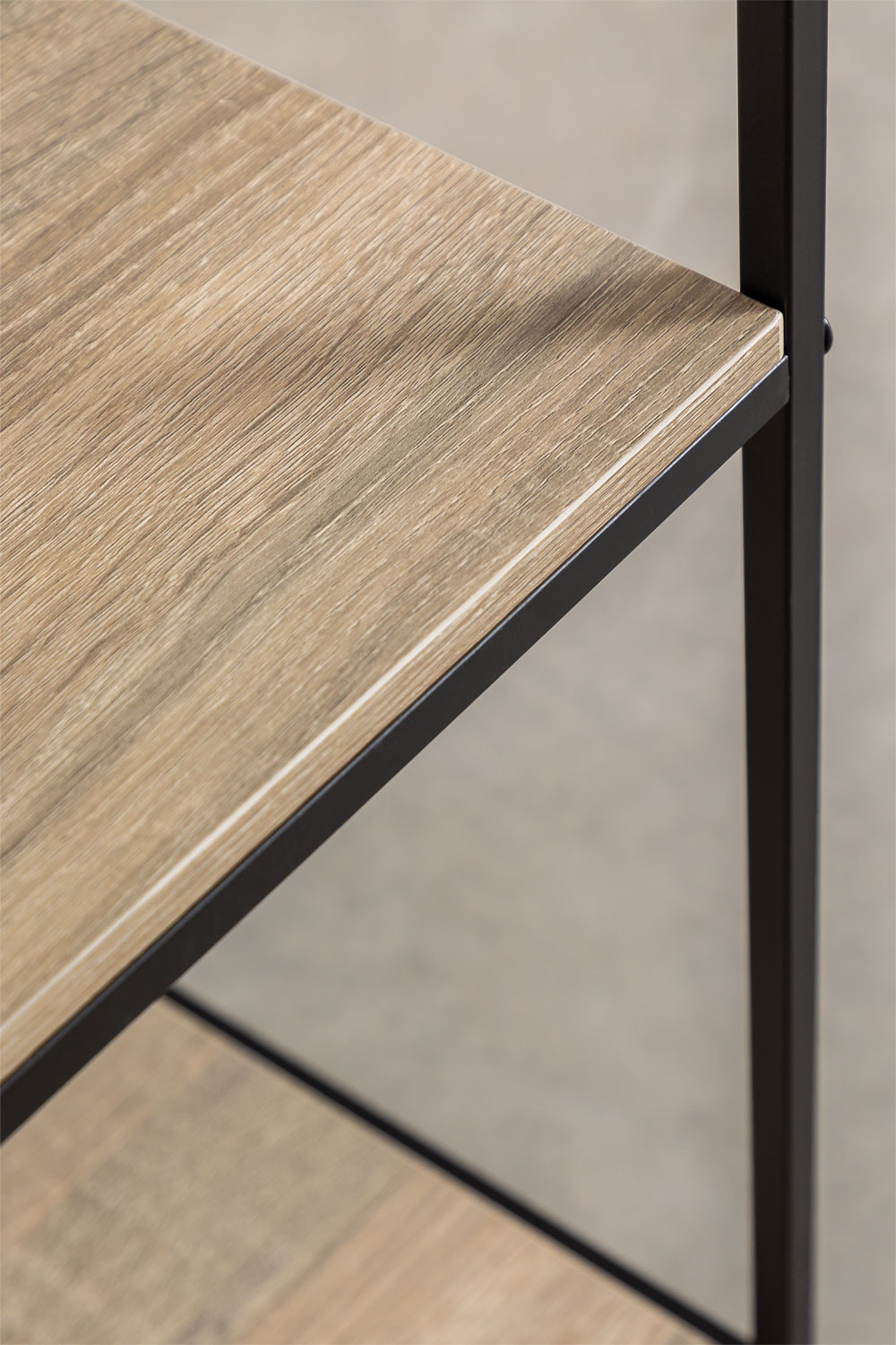 Baxter 80x170 cm shelf in iron and wood - SKLUM